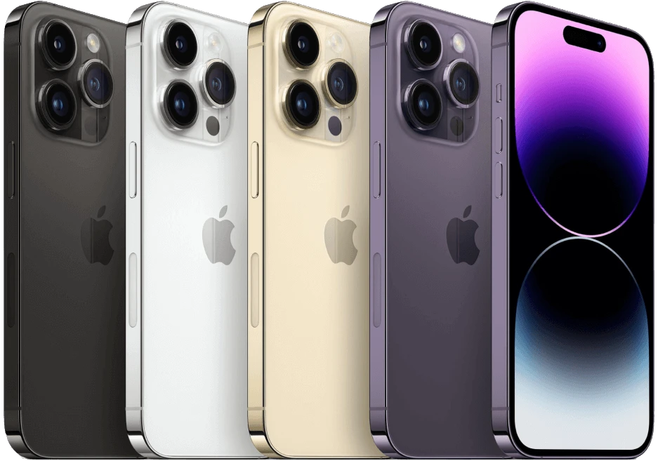 Four iPhone 14 Pro